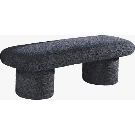 JONA Banquette design effet peau de mouton anthracite (1/5)