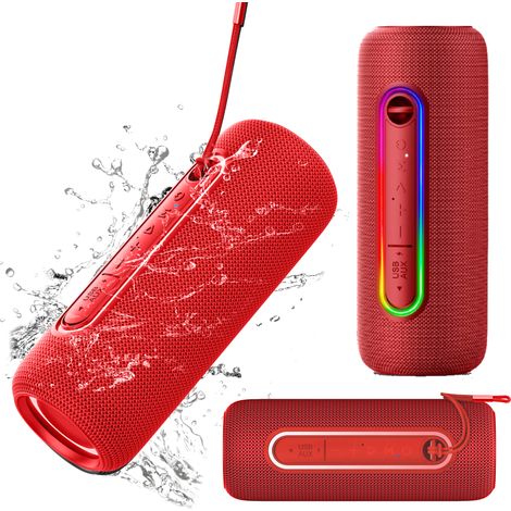 Bluetooth 5.0 IPX5 USB AUX 20W RGB Kabelloser Kruger&Matz Straßenlautsprecher
