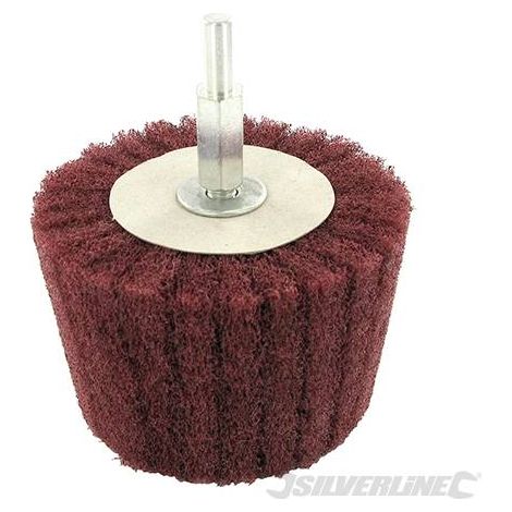 Spugna lamellare cilindrica in fibra di nylon ideale per levigatura e pulitura di legno e metallo-50mm / Grana 240