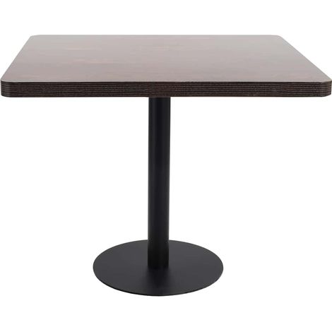 Maison Exclusive - Tavolo da Bistrò Marrone Scuro 80x80 cm in MDF (1/5)
