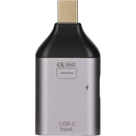 Adaptateur USB-C Femelle vers Mini DisplayPort Mâle 4K 60Hz avec Alimentation PD pour Téléphone, PC, Projecteur, Moniteur (1/5)
