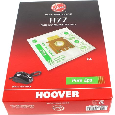 Boite de 4 sacs microfibre H77 d'origine (1/3)