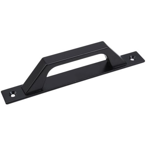 Poignée en bois 20cm de traction de porte de porte de grange de poignée de porte de porte coulissante en acier au carbone