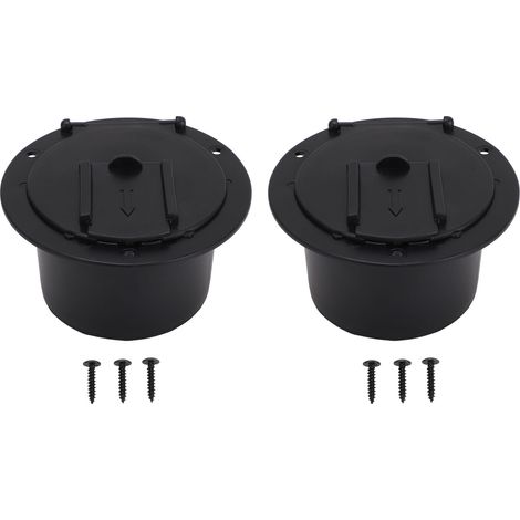 Ventouse de Cable RV ABS Kit 2 Mano Caractère avec Couverture et Écran et Tringles lourdes et Matériel Durable et Installation Facile (1/5)