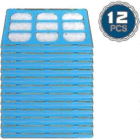 Lot de 12 filtres pour fontaines à eau pour animaux, cartouches de rechange compatibles avec les fontaines Cat & Dog Mate (1/4)