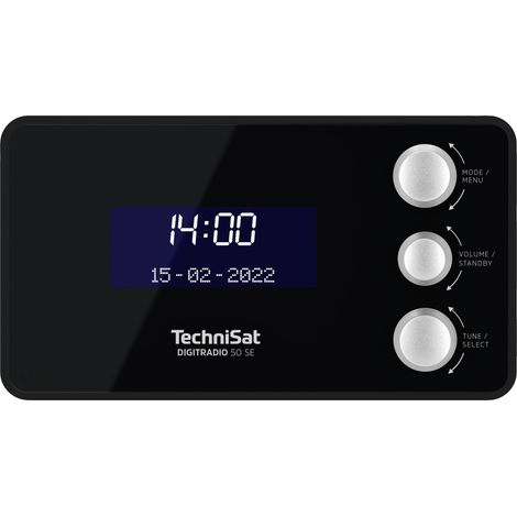 TechniSat DIGITRADIO 50 SE Radio-réveil DAB, DAB+, FM fonction réveil noir X570592 (1/5)