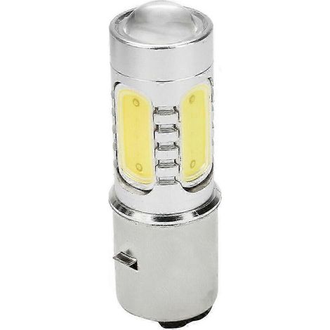Phare de moto 12V H6 BA20D 4 COB LED blanc, compatible avec cyclomoteurs et quads (ZI) (1/5)