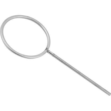 Support annulaire fermé en acier inoxydable de laboratoire de 80 mm pour cornue (1/5)