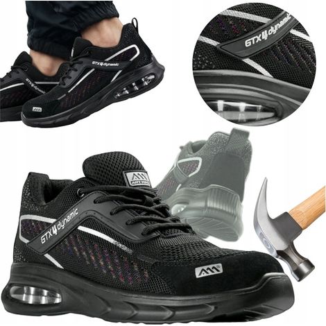 Arbeitsschuhe S1, Sicherheitsschuhe, Sportschuhe, leicht, atmungsaktiv, mit Zehenschutzkappe
