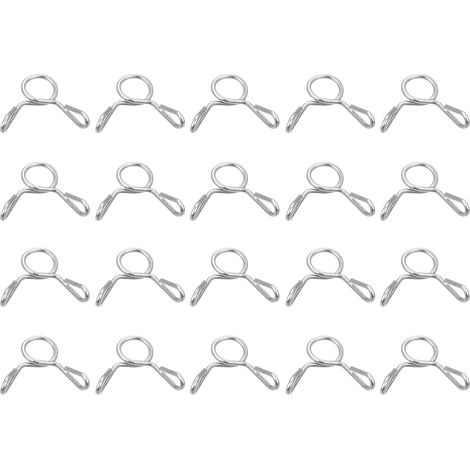 100 Stk. Schlauchschellen, 4mm ID für 2.5-3mm Benzinschlauch Schellen, 304 Edelstahl Kraftstoffleitung Rohrschellen für Luftschläuche Wasserschläuche Silikonschläuche (1/5)