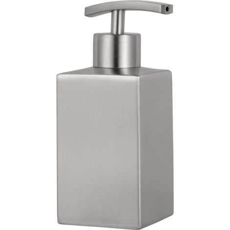 Dispensador de jabón líquido y loción de acero inoxidable con diseño antideslizante, bomba regulable, para uso doméstico y profesional.