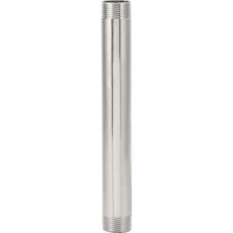 Edelstahl-Außengewinde-Fitting, Rohradapterhülse, 20 cm Länge, robuste Schraubverbindung für Sanitärinstallationen. (1/5)