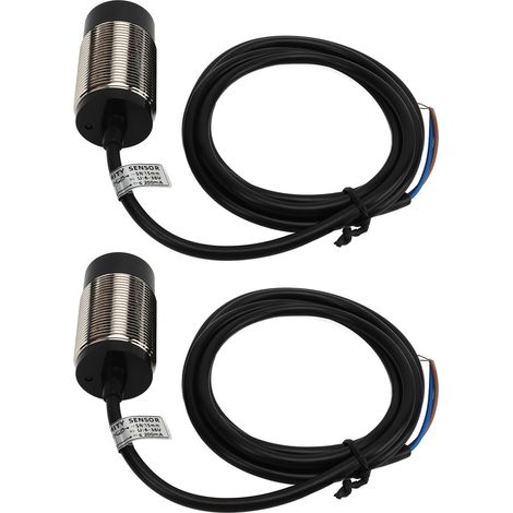 BERM@2 ensembles vendus par unité, diamètre 30 mm, interrupteur de proximité inductif à boîtier métallique haut profil, contact NC normalement fermé à deux fils NPN CC, 6-36 V CC, distance de détectio (1/5)