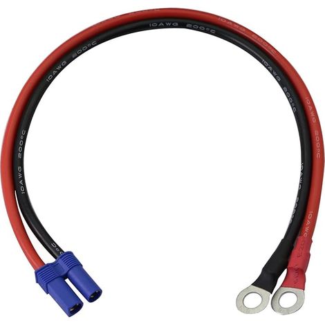 EC5 to O Connector Extension Cable,EC5 10AWG EC5 Female Plug to O-Ring Terminal,Car Jump Starter Extension Cable,Car Jump Starter,Automotive Emergency Battery and More (1/5)