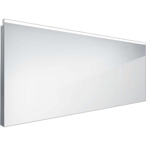 Nimco Spiegel - Spiegel mit LED-Beleuchtung, 120x60 cm, quadratisch, Aluminium ZP 8006