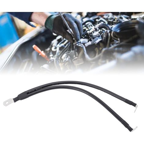 Câble Souple 6AWG pour Batterie, Connecteur SC35-6 d'Un Côté et Deux Embouts SC16-6 à 90° de l'Autre, Sécurité et Efficacité, Utilisé pour Bateaux, Motos, Voitures, Tracteurs, etc. - 0.2m - KZQ (1/5)