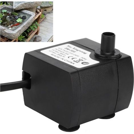 Petite pompe submersible, silencieuse et durable, pompe de fontaine pour poissons, pompe submersible 5W (prise UE 220V)