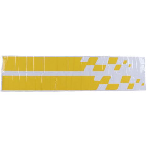 Lot de 2 autocollants en vinyle pour capot de voiture, bandes adhésives universelles pour capot, 90 x 9 cm / 35,4 x 3,5 pouces, jaune