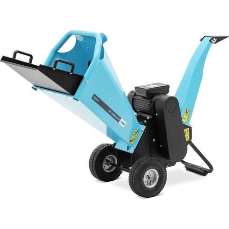 Broyeur de végétaux électrique 2200 w 80 mm acier fer bleu (1/5)