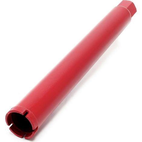 Helloshop26 – Couronne diamant 51 mm pour carotteuse – Forage béton armé et granit – Longueur utile 400 mm – Forage à sec et humide