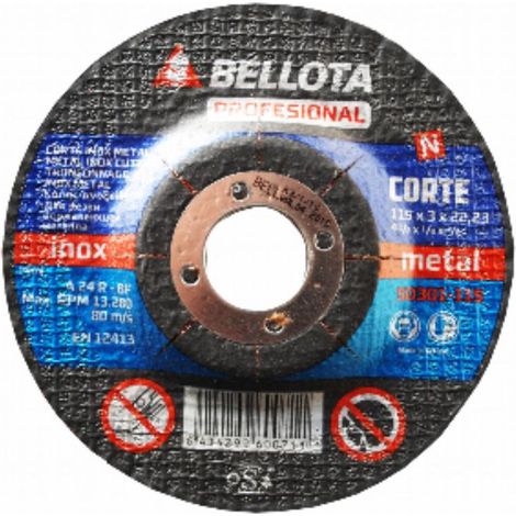 FPLUS disco hierro bellota 115-50301 , Espesor 3 mm. Fabricados con materias primas de la más alta calidad. Mezclas desarrolladas para conseguir una óptima relación entre rendimien