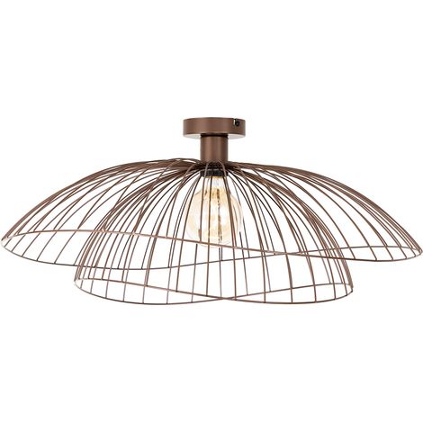 Design Ceiling Lamp Bronze with Double Shade 45cm - Pua