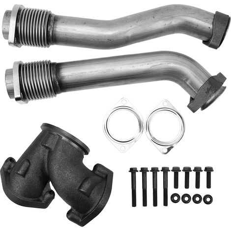 Abgaskrümmer-Set mit Faltenbalg für Turbodieselmotoren, passend für Ford 7.3 Powercourse
