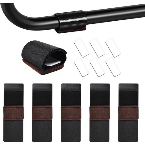 Lot de 24 Protections de Sol pour chaises avec Fermeture, Patins en Feutre Autocollants pour parquet, Convient pour sièges traîneaux, Meubles, Patins en Feutre, Chaise à Bascule, antidérapant