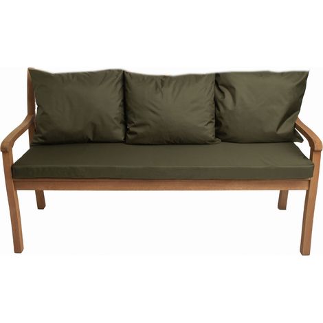 Coussins pour banc 160x50x7/3x50x56cm, mcoussins pour Banquette jardin Vert, coussins pour banc interieur, Coussins 3places pour balancelle (1/5)