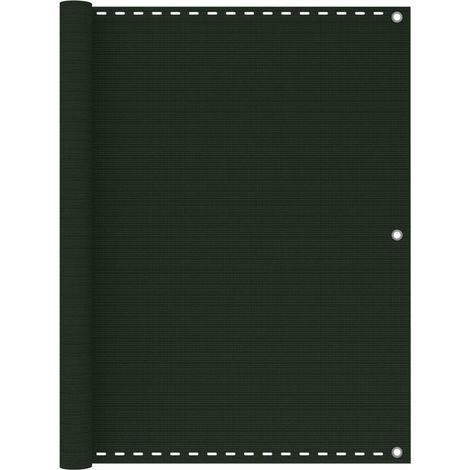 vidaXL Écran de balcon Vert foncé 120x600 cm PEHD
