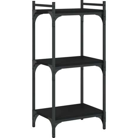 Maison Exclusive - Libreria a 3 Ripiani Nera 40x30x86 cm in Legno Multistrato (1/5)