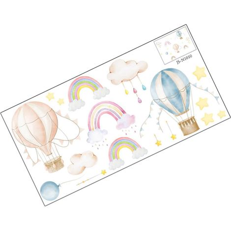 Stickers muraux en PVC pour enfants ballons lumineux et arc (1/5)
