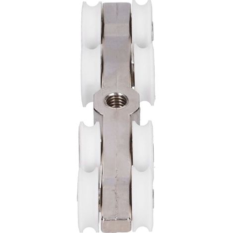 22-mm-Duschtür-Gleitrolle, Innenrolle aus Zinklegierung, Ersatzteilset für Schiebetüren, 4-teilig, Hochleistungsrollen (1/5)