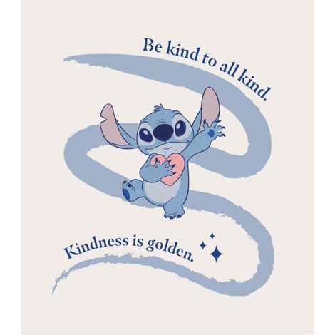 Poster d'art Disney Stitch kindness 30 x 40cm