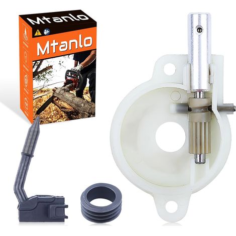 Kit de roue dentée de lubrification à vis pour pompe à huile pour Husqvarna 36 41 136 137 141 142 pour Poulan 2200 2775 2900 Pp4620 Tronçonneuses 530 01 44 10, 545 03 68 01, 530 02 98 33. (1/5)