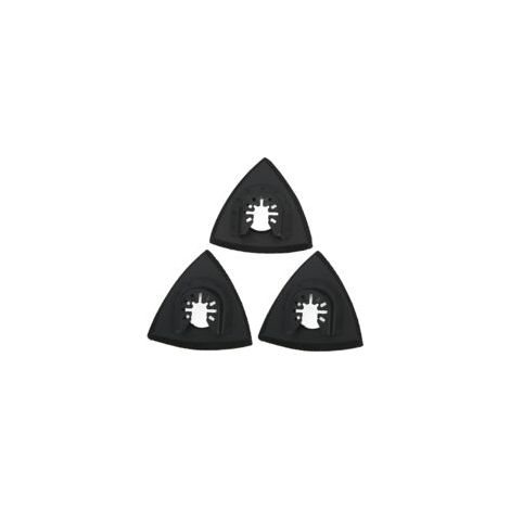 Kit de tampons de ponçage multi-outils oscillants, Triangle à dégagement rapide, 3 pièces, pour remplacement (1/5)