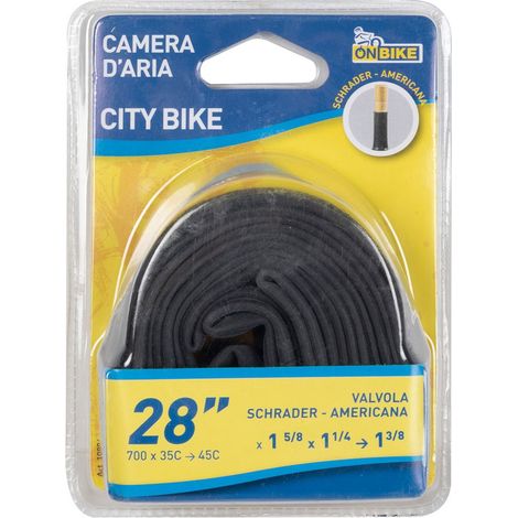 ON BIKE Camera d'Aria Bici 28 x 1 5/8 1/4 3/8 con Valvola Schrader Bambini (1/2)