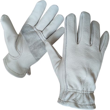 Gants De Travail En Cuir - Pour Jardinage Agriculture Construction Entrepôt - Tailles M À XL - 1 Paire (1/5)