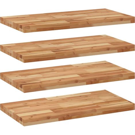 Maison Exclusive - Schweberegale 4 Stk. 60x40x4 cm Massivholz Aka (1/5)