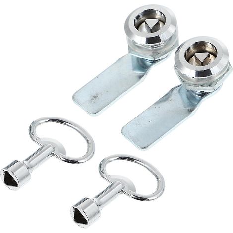2 ensembles de verrouillage triangulaire pour boîtier de distribution - Verrouillage créatif pour armoire électrique