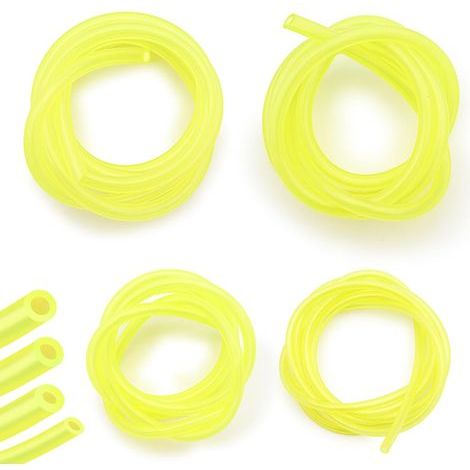 4er-Packung 1 m Kraftstoffschlauch, Benzinschlauch, Kraftstoffleitung für Laubbläser, Trimmer, Kettensäge, Freischneider, 4 Größen (æ von 3 x 6 mm, 3 x 5 mm, 2,5 x 5 mm, 2 x 3,5 mm)