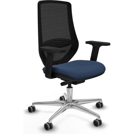 Piqueras y Crespo Silla de Oficina Azul Marino Ergonómica (1/3)