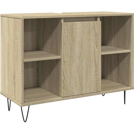 Maison Exclusive - Badschrank Sonoma-Eiche 80x33x60 cm Holzwerkst