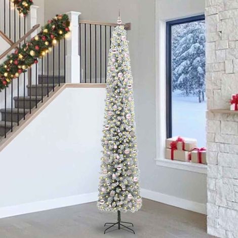 vidaXL Artificial Christmas Tree with 300 LEDs with Stand Green 270 cm (1/5)