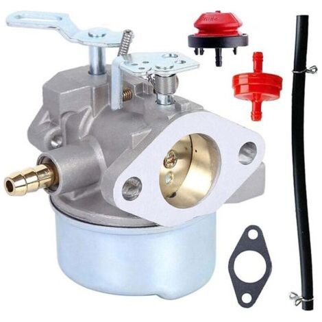 Compatible con el carburador HMSK80 para Tecumseh 640052 640054 640349 640058 640058A. Compatible con máquinas de jardín HMSK85, HMSK100 y HMSK105. (1/4)