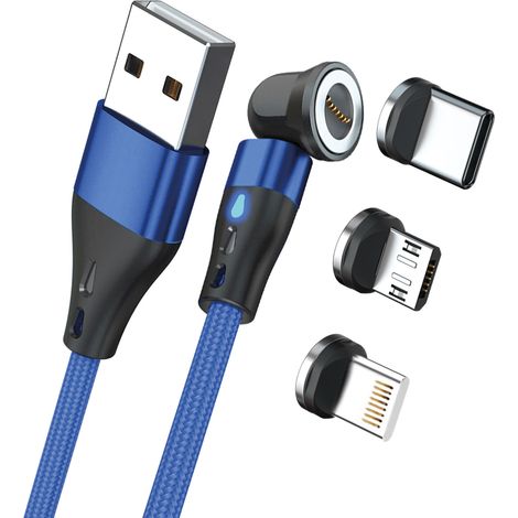 RealPower MagneticCharge3 cable USB 2 m USB A Azul (1/5)