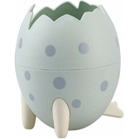 Poubelle en Forme d'oeuf de Dinosaure de Dessin Animé Corbeilles à Papier Poubelle de comptoir en Plastique Poubelle pour Cuisine Bureau Domicile de Bain Dortoir 12 8cm Vert (1/5)