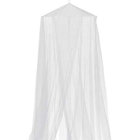 Ciel de Lit Double "Moustiquaire" 65x250cm Blanc