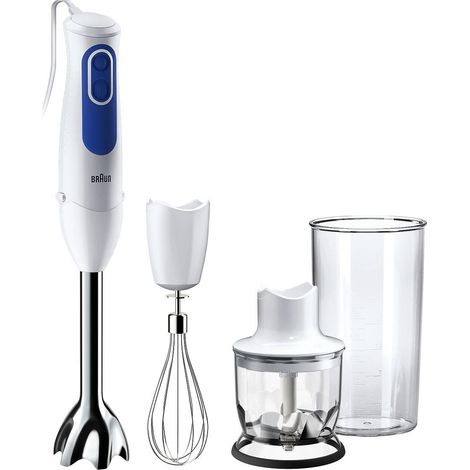 Braun MQ 3025 Stabmixer Weiß und Blau 700 W