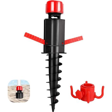 20-32 Mm (1 Pcs)ancrage Support De Parasol, Support De Parasol Pour Plage Terre Pieds De Parasols Plastique Pour Plage De Sable Ou Sol, Douille De (1/5)